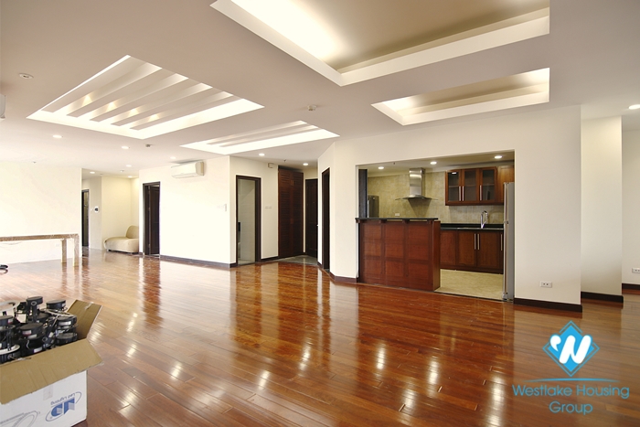 Four-room ambassador-sized apartment for rent in a quiet alley in the heart of Hoan Kiem district